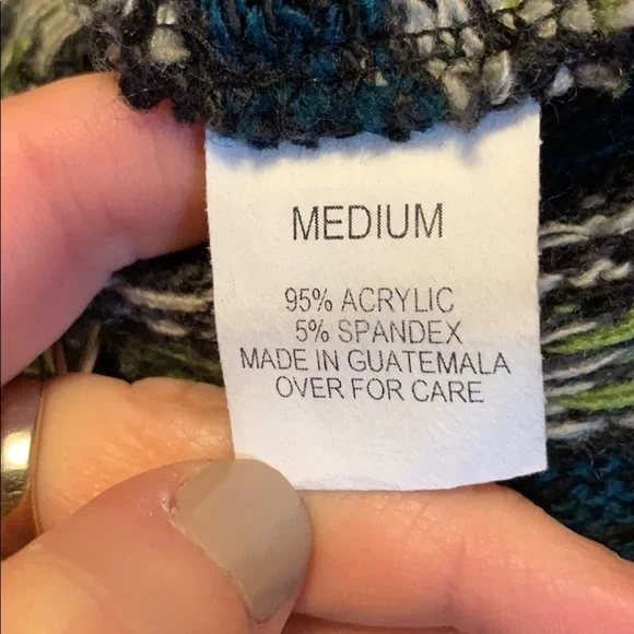 AB Studio cardigan sweater with draped front, Med - Picture 7 of 10